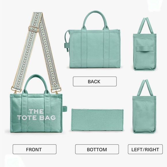 The Tote Bag, Mint Green, Medium - Picture 4 of 8